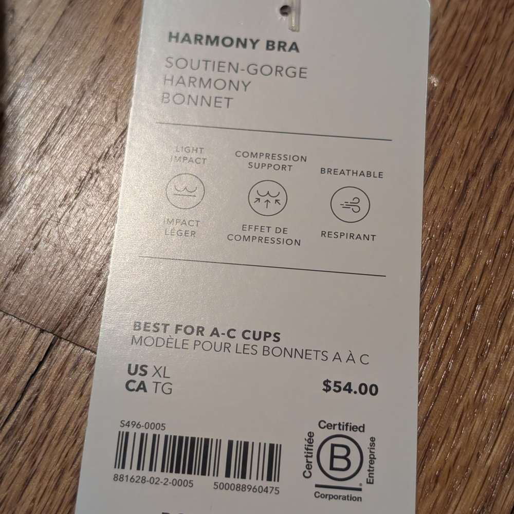Dusty Purple Athleta Harmony Sports Bra - Picture 5 of 5